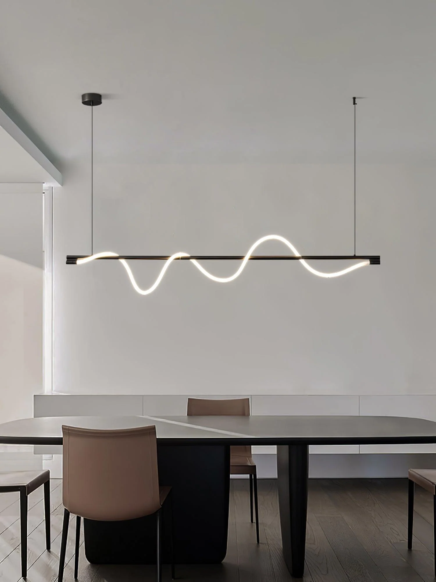 Pulse Minimalist Brass Pendant Lamp - Image 56