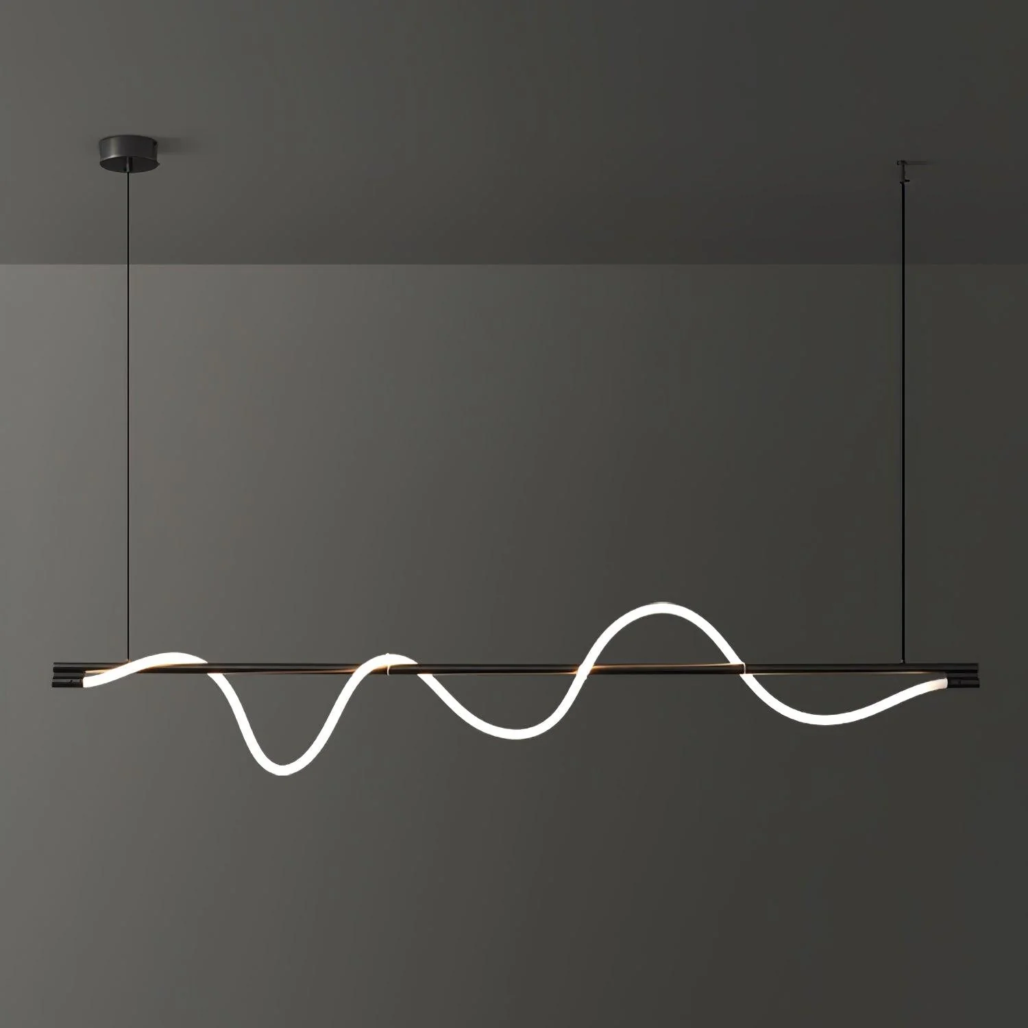 Pulse Minimalist Brass Pendant Lamp - Image 65