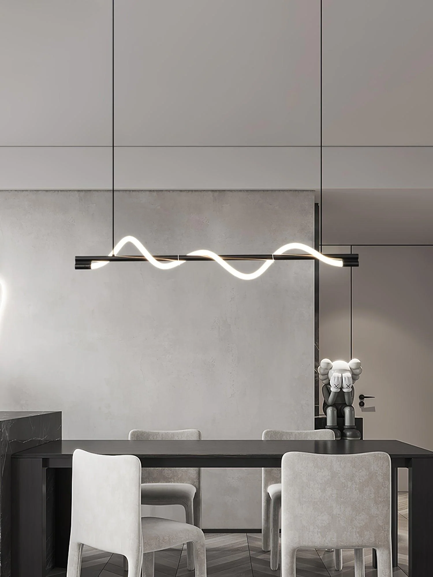 Pulse Minimalist Brass Pendant Lamp - Image 69