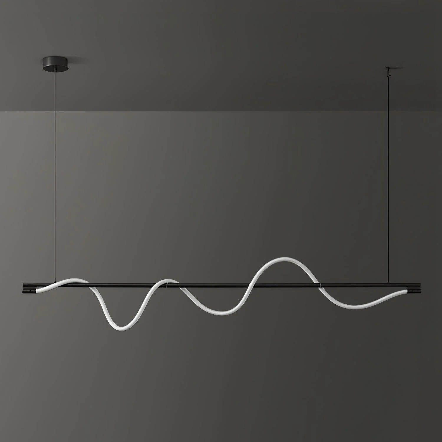 Pulse Minimalist Brass Pendant Lamp - Image 8