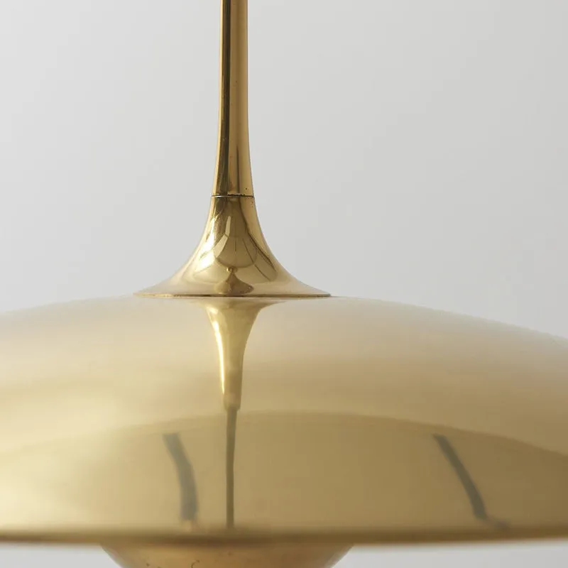 Pyra Minimalist Metal Pendant Light, Gold - Image 8