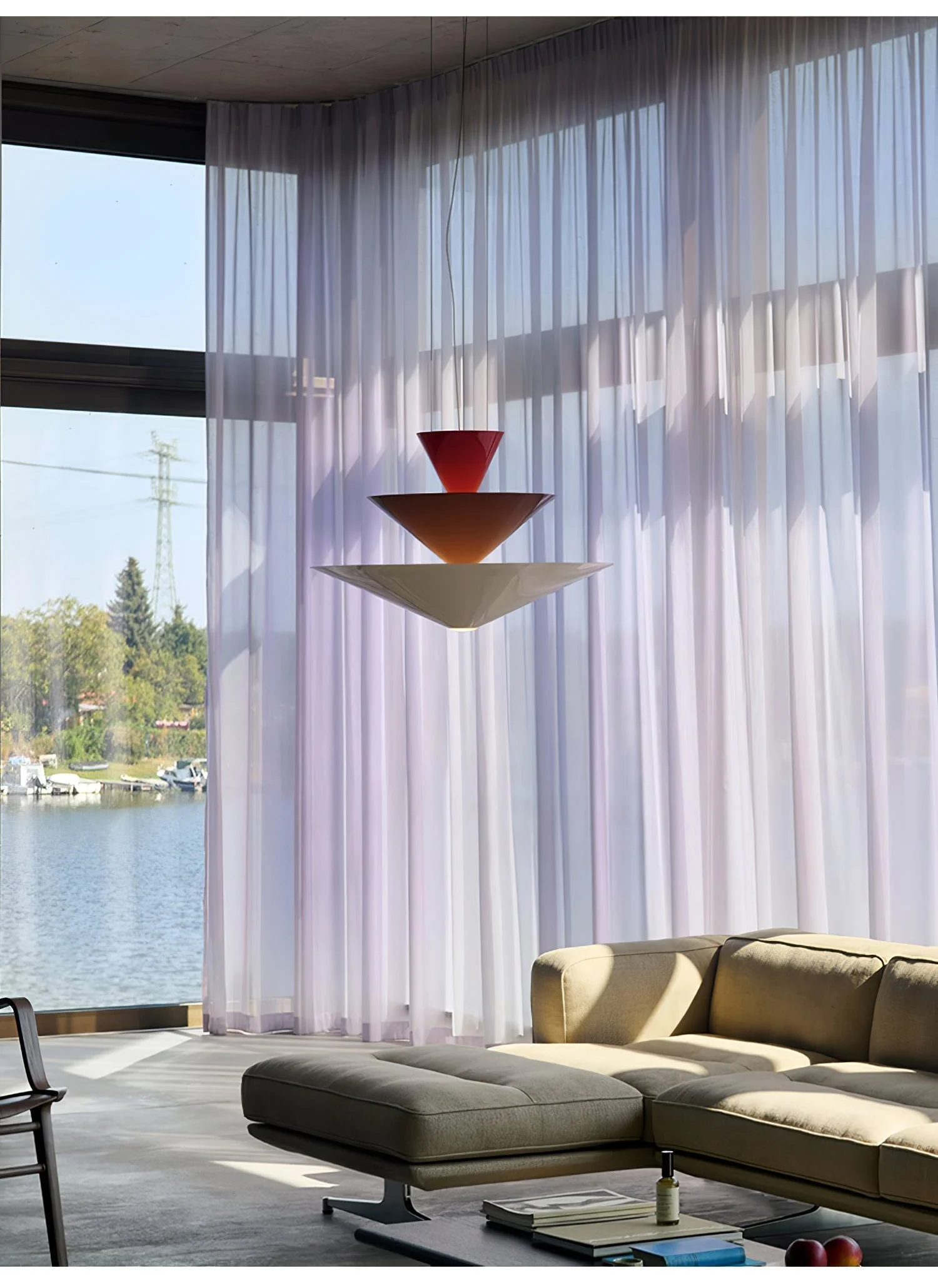 Pyramia Tiered Color Block Pendant Light - Image 2
