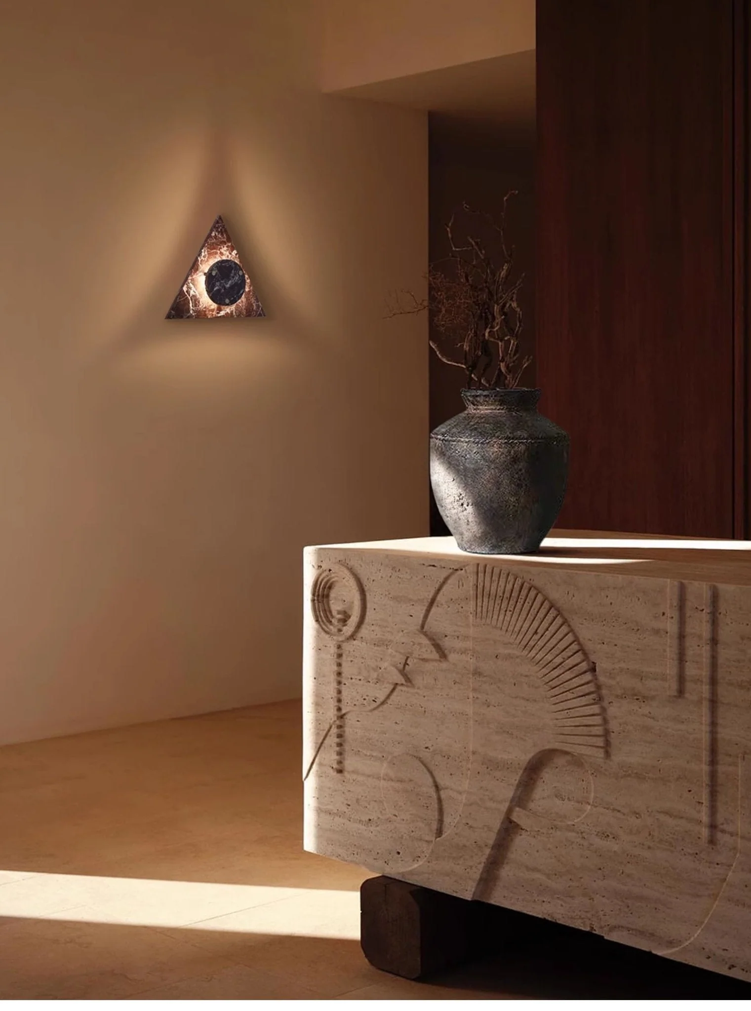 Pyramid Rustic Marble Wall Light - Image 27