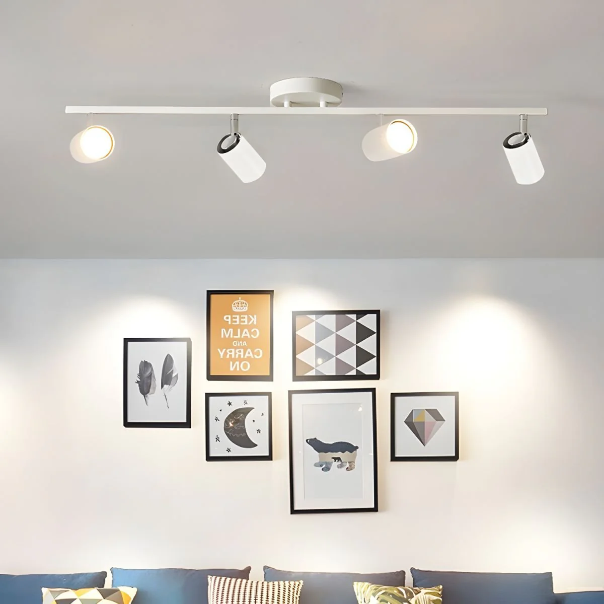 Quadra Aluminum Contemporary Ceiling Light - Image 13