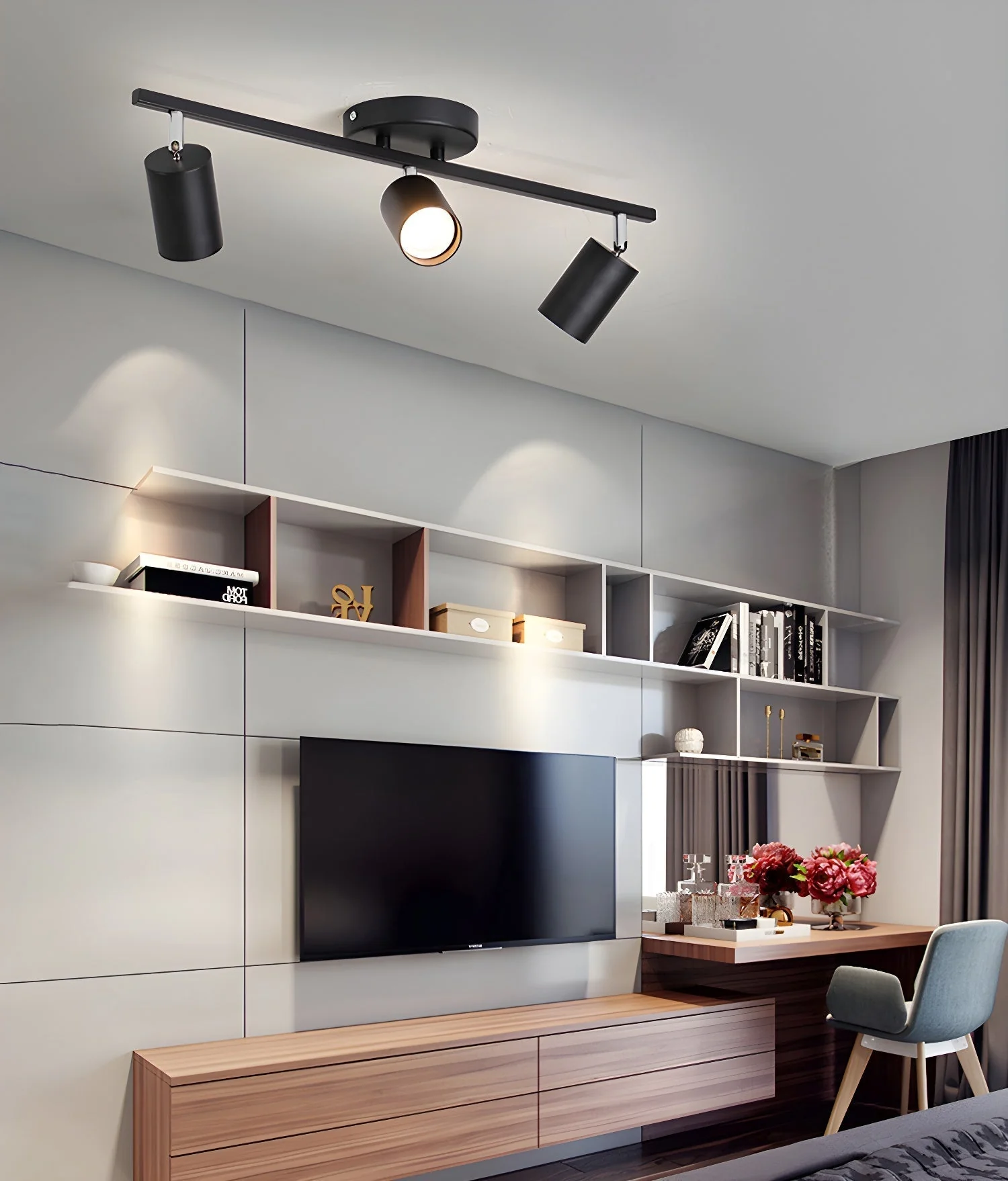 Quadra Aluminum Contemporary Ceiling Light - Image 16
