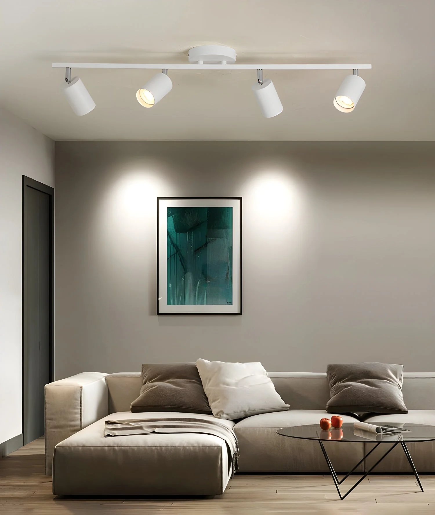 Quadra Aluminum Contemporary Ceiling Light - Image 19
