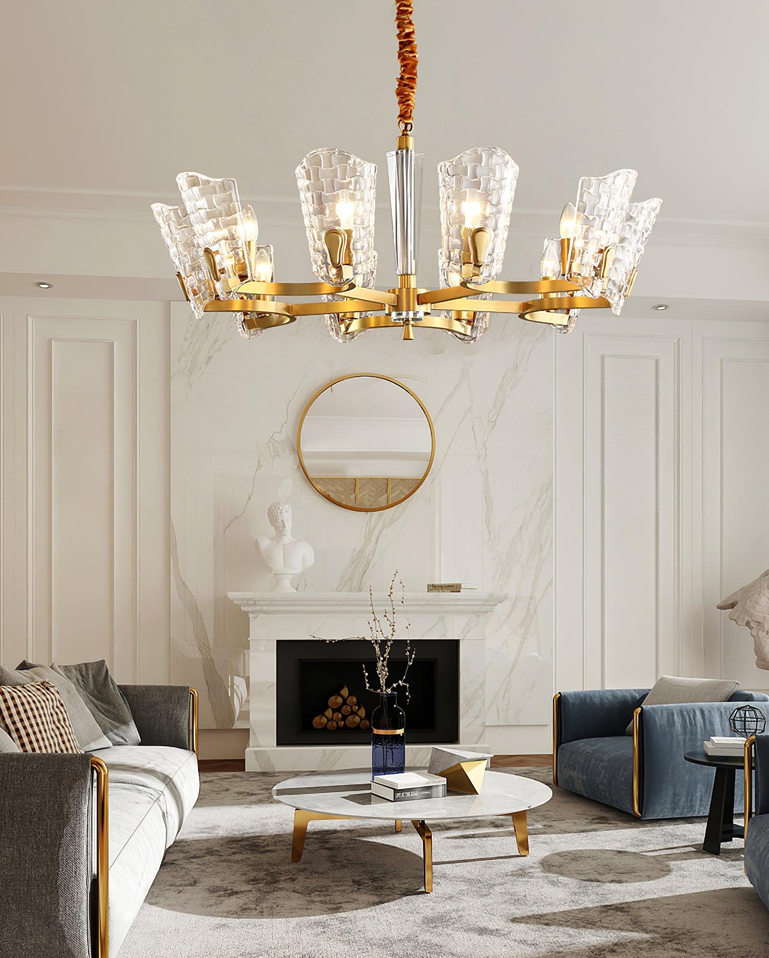 Radiant Luxury Brass Chandelier - Image 10
