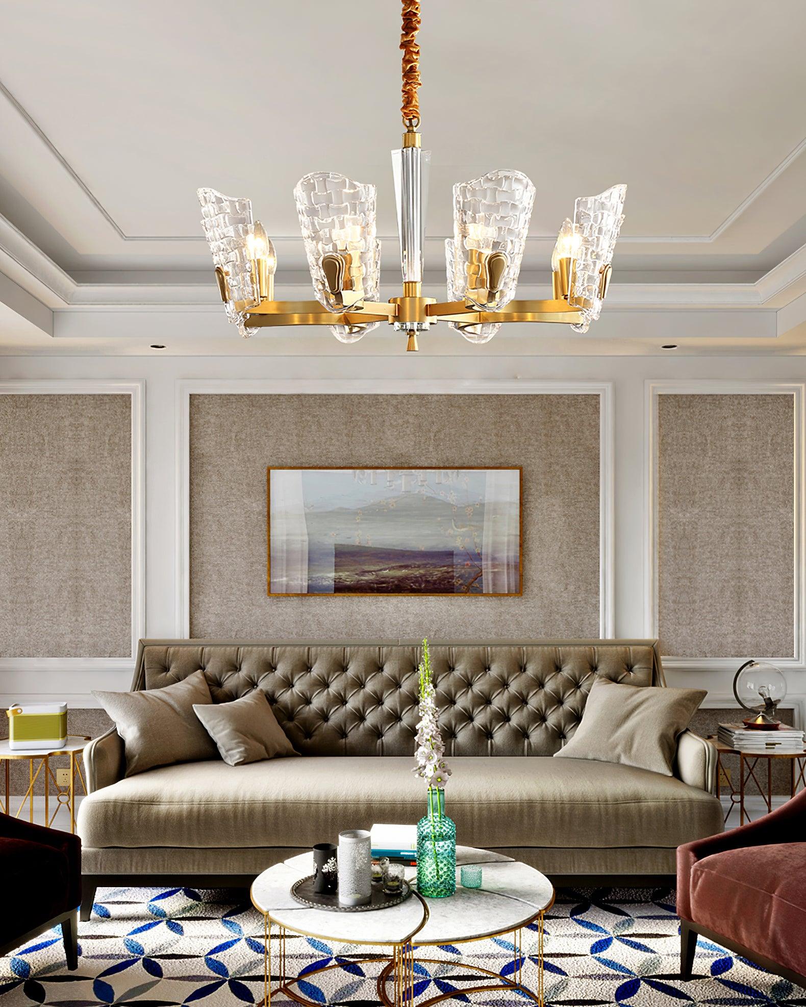 Radiant Luxury Brass Chandelier - Image 11