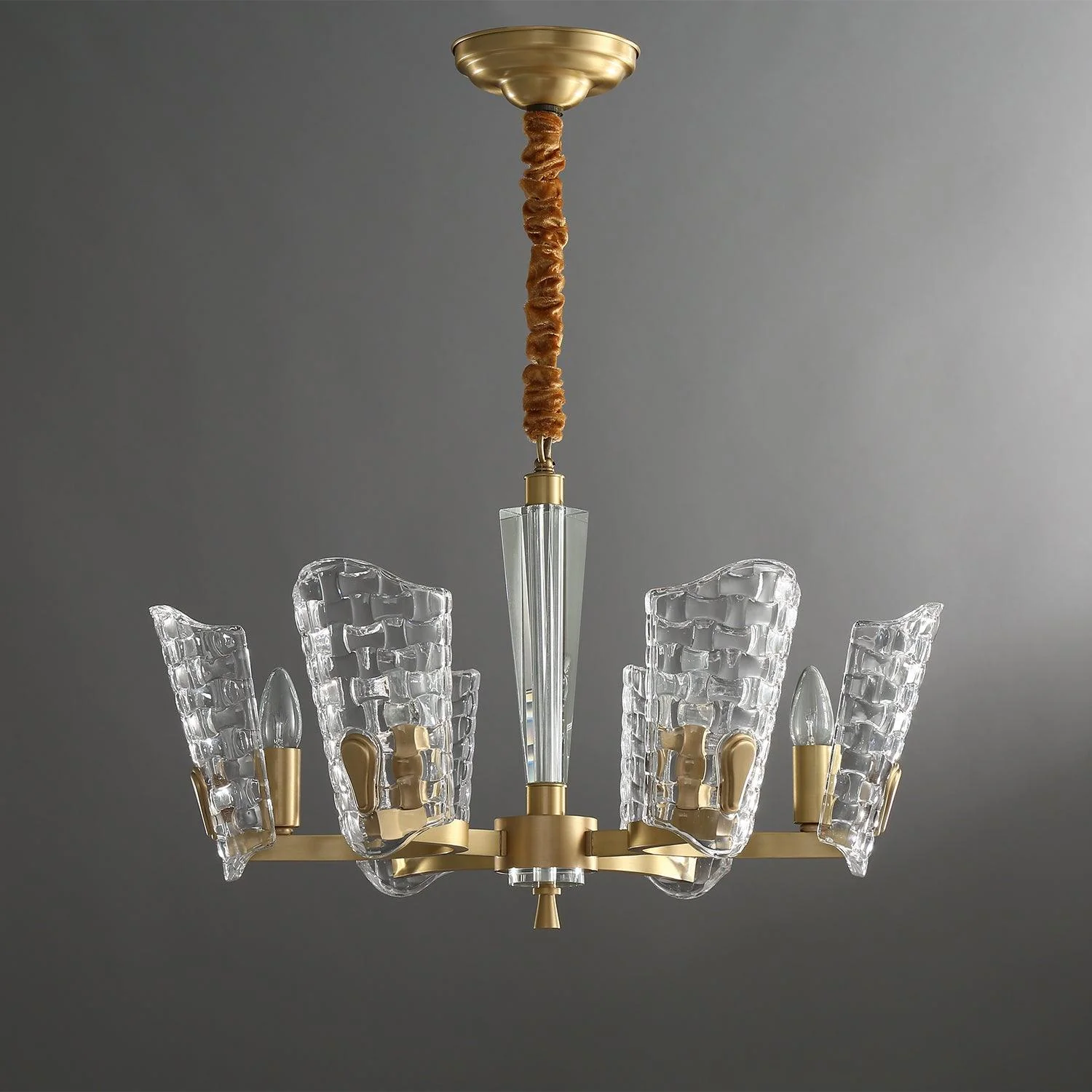 Radiant Luxury Brass Chandelier - Image 2