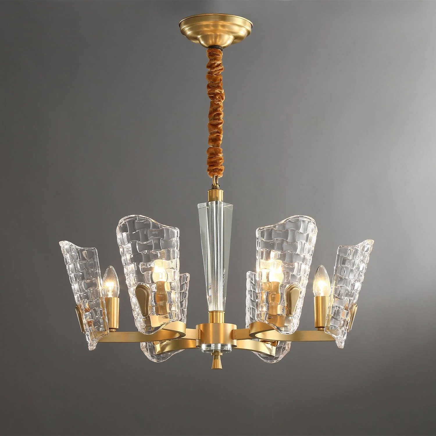 Radiant Luxury Brass Chandelier - Image 21