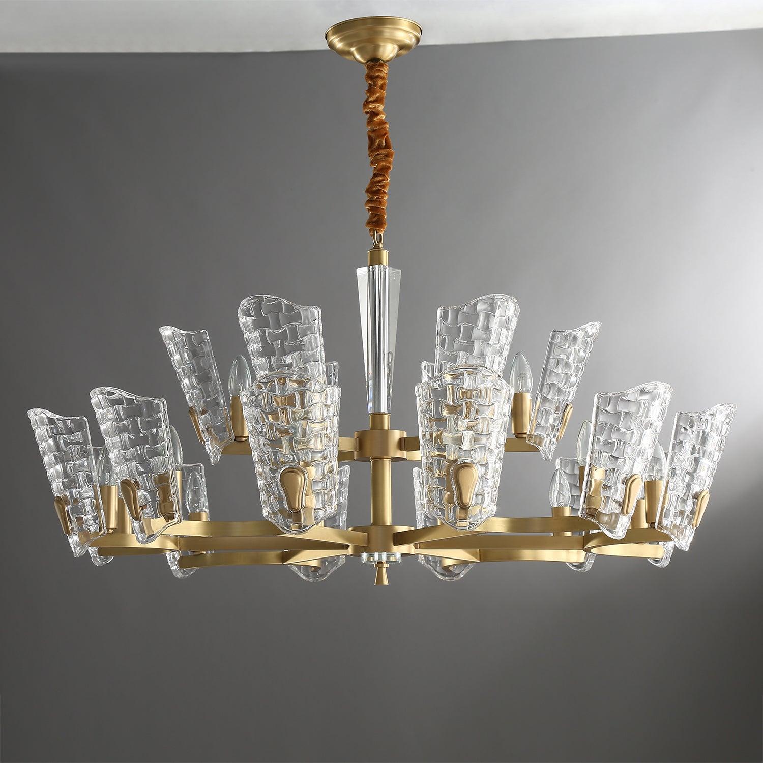 Radiant Luxury Brass Chandelier - Image 22