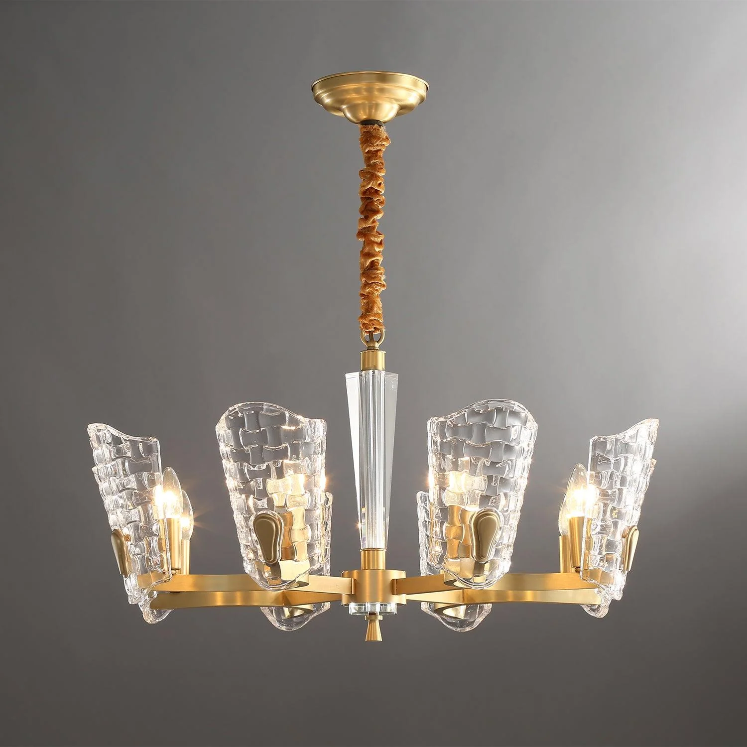 Radiant Luxury Brass Chandelier - Image 23
