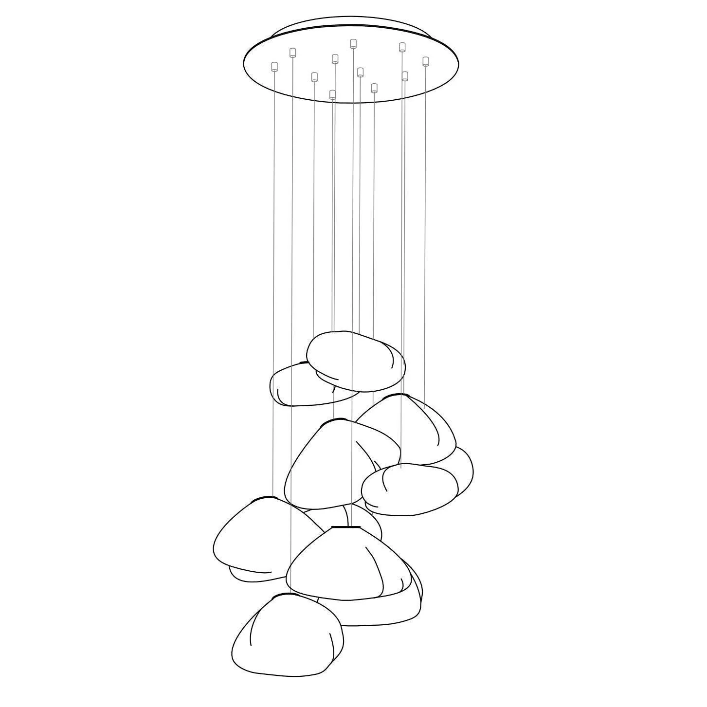 Random Modern Glass Pendant Light - Image 37