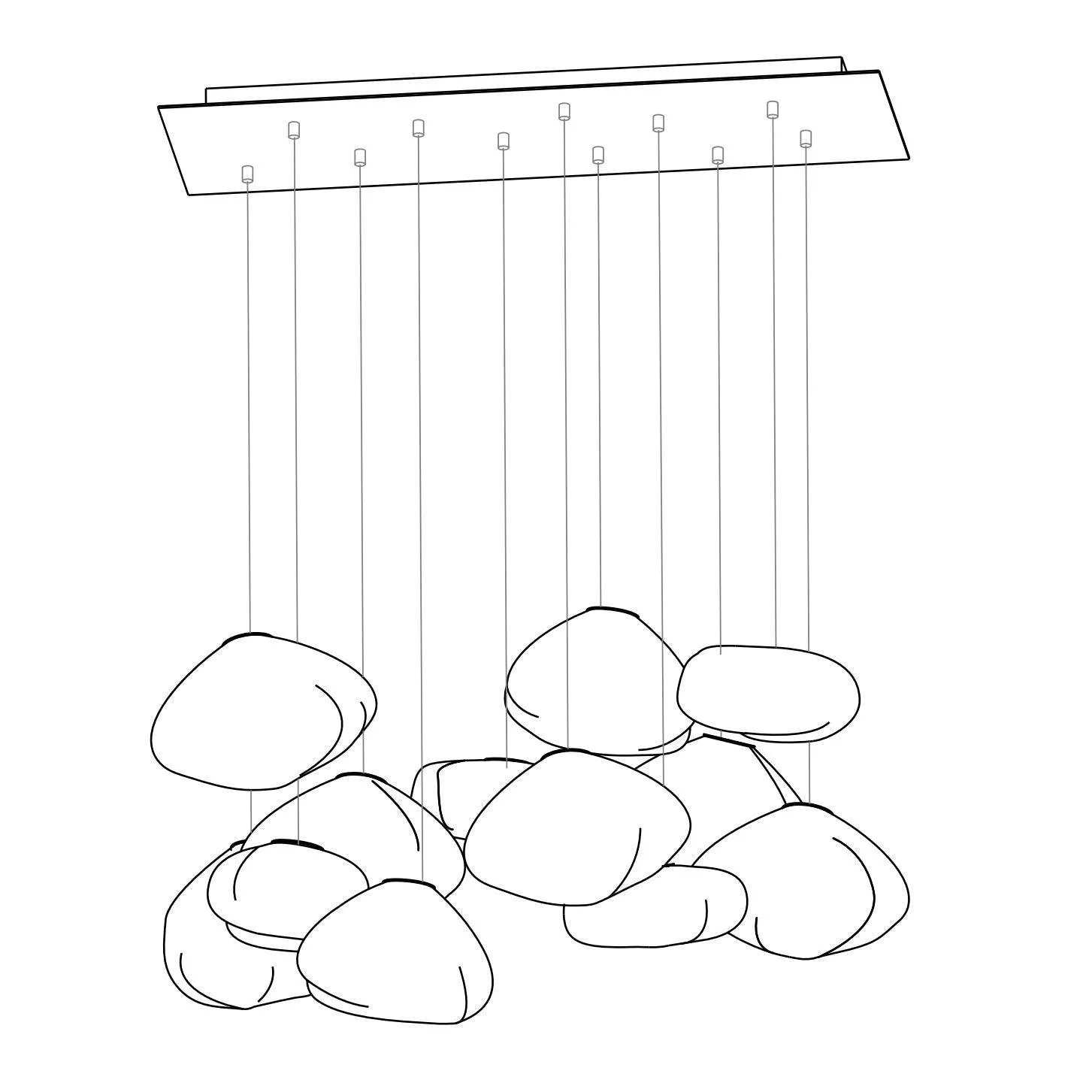 Random Modern Glass Pendant Light - Image 38