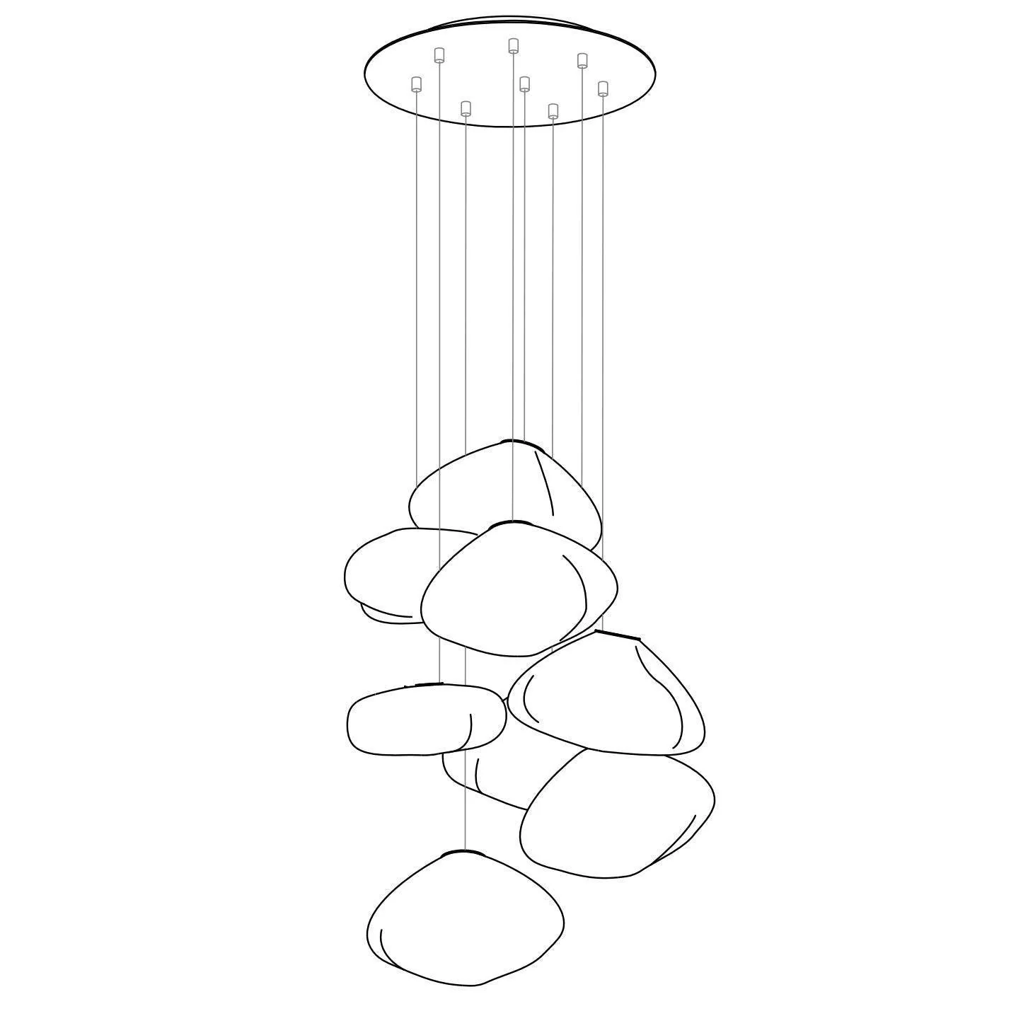 Random Modern Glass Pendant Light - Image 72