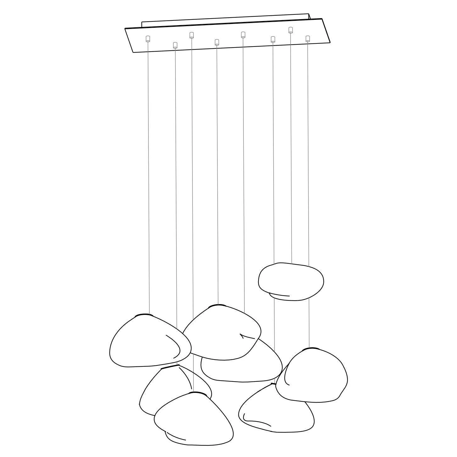 Random Modern Glass Pendant Light - Image 74