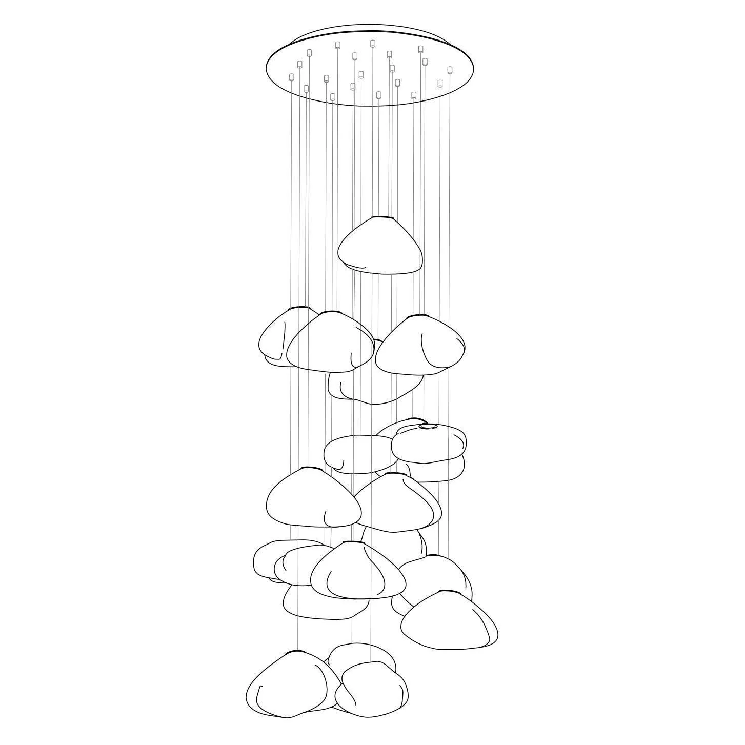 Random Modern Glass Pendant Light - Image 79