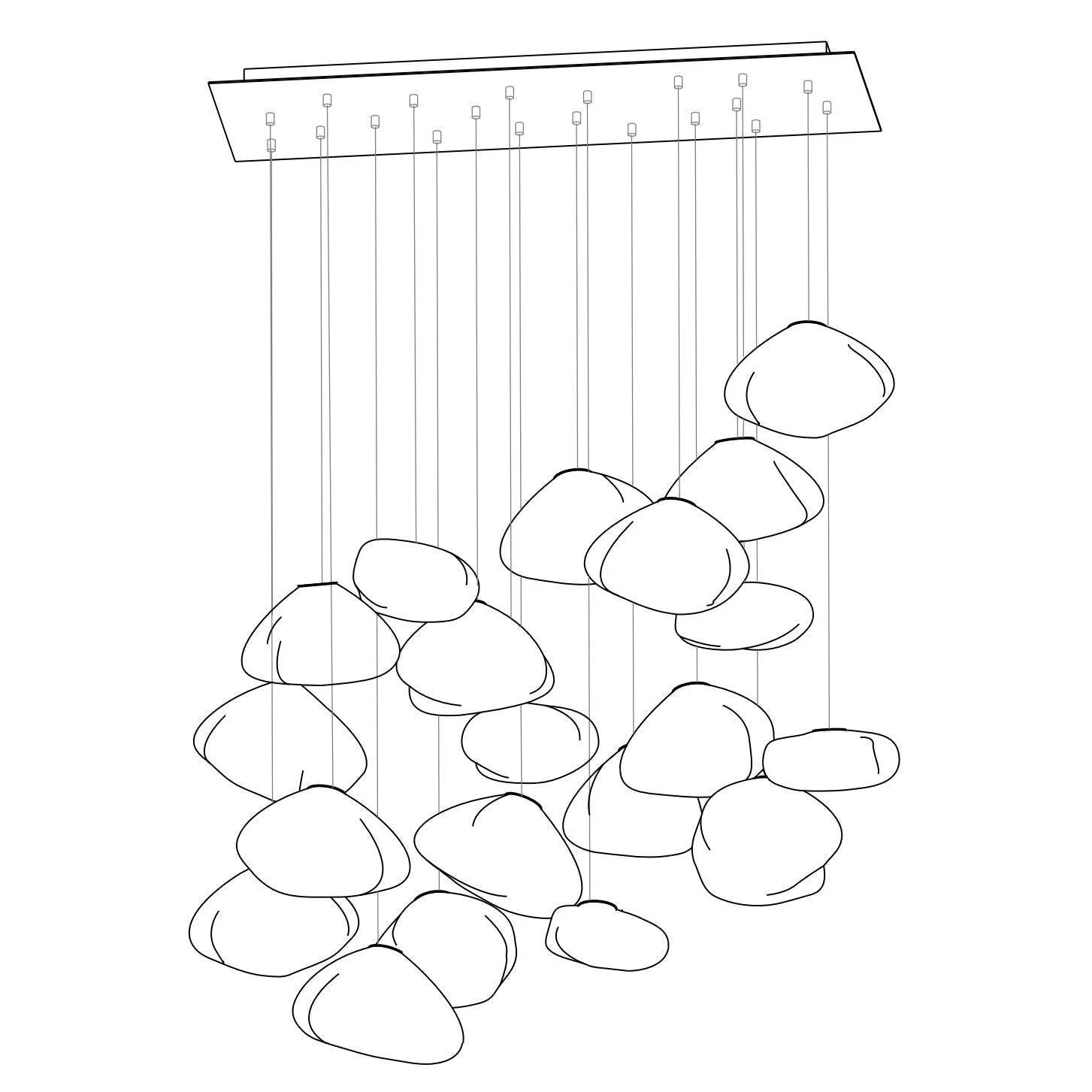 Random Modern Glass Pendant Light - Image 80