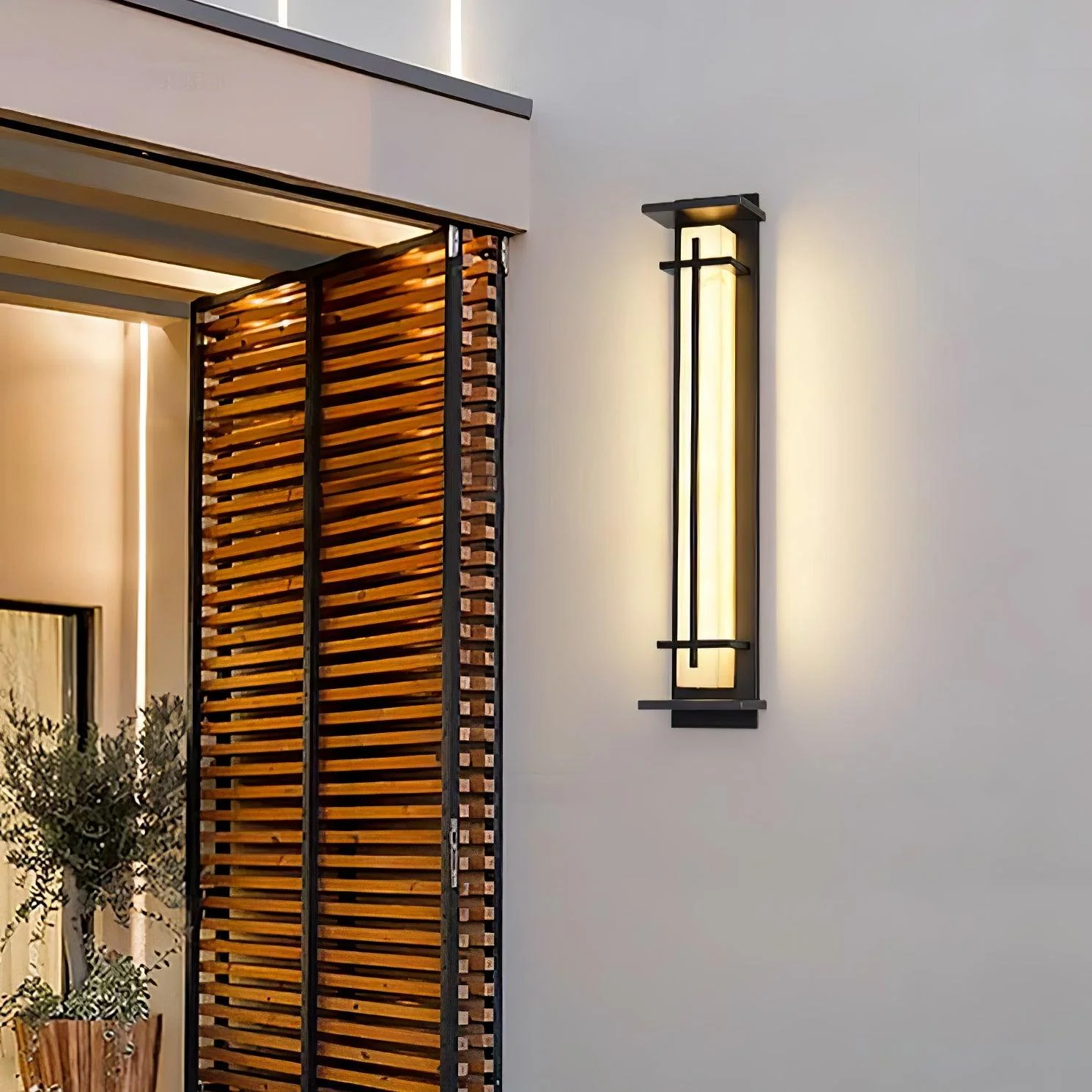Ray Contemporary Stainless Steel Wall Light - Image 16