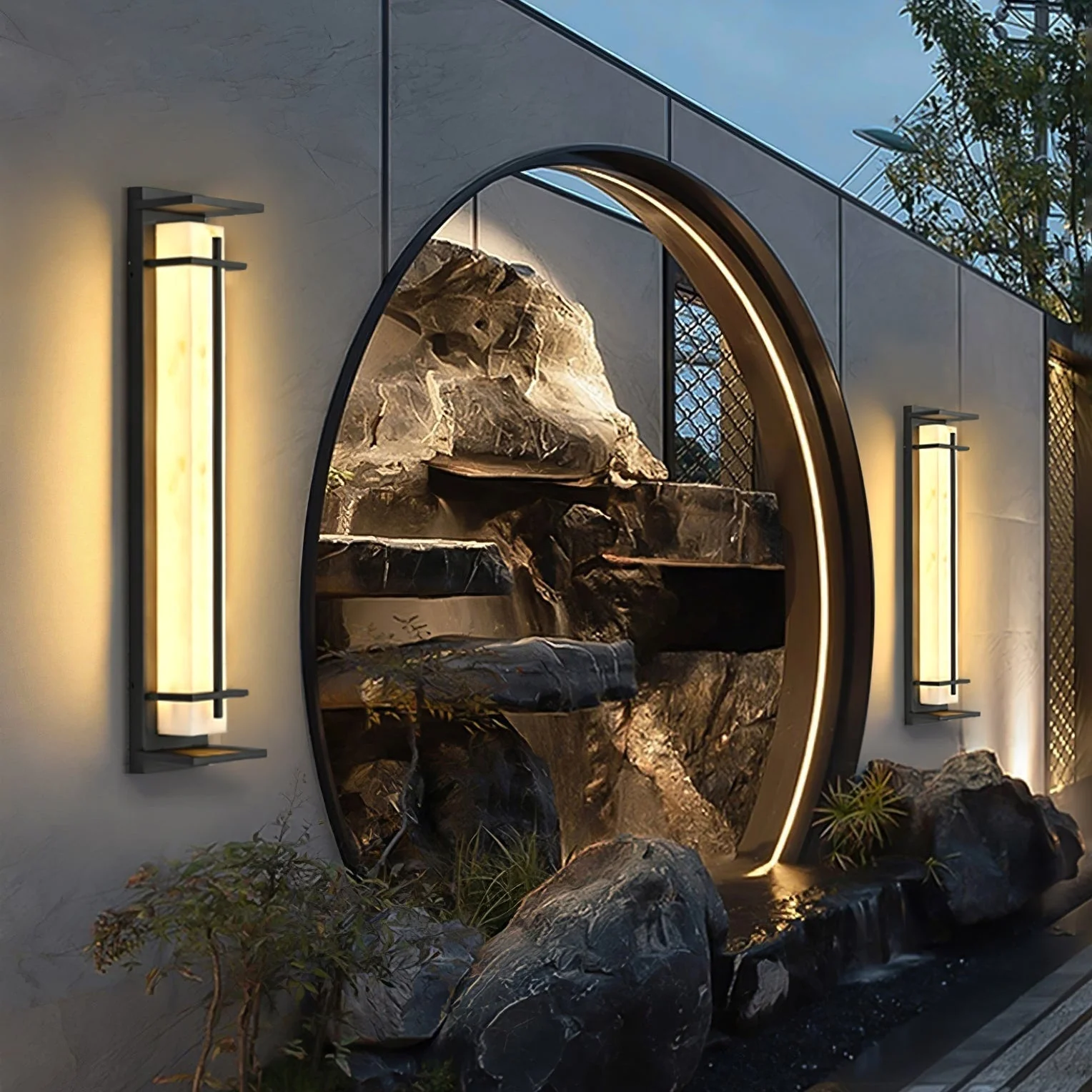 Ray Contemporary Stainless Steel Wall Light - Image 19