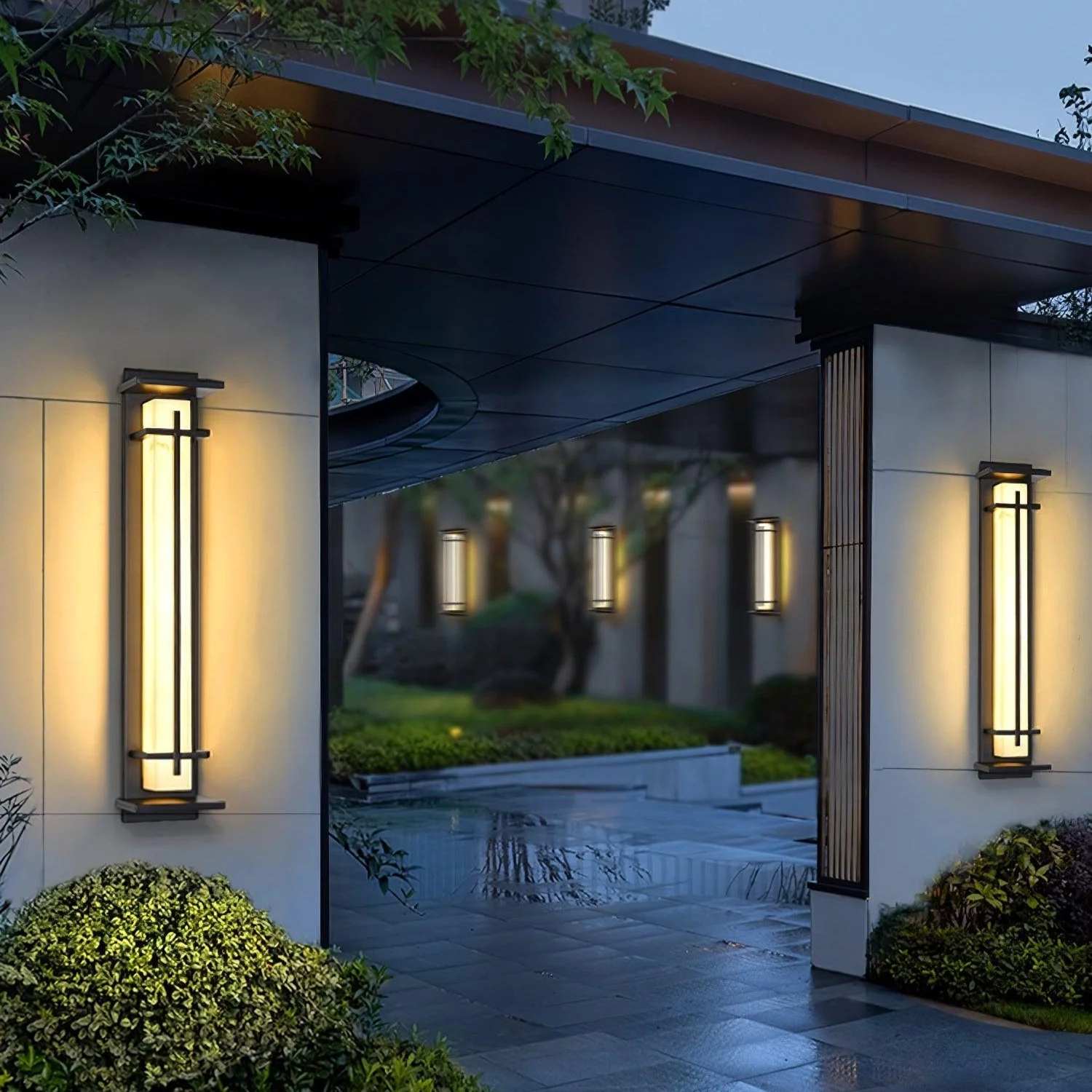Ray Contemporary Stainless Steel Wall Light - Image 34
