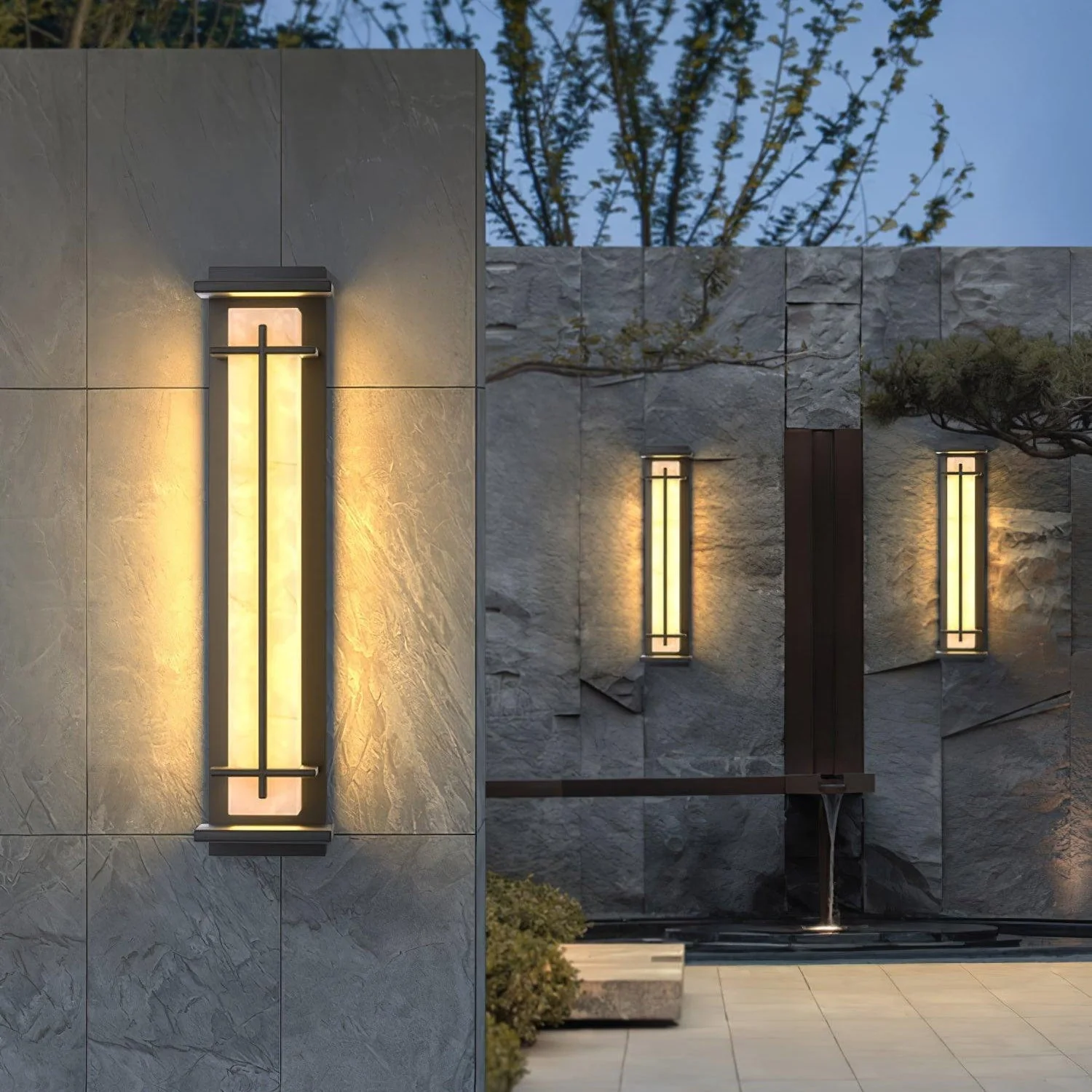 Ray Contemporary Stainless Steel Wall Light - Image 48