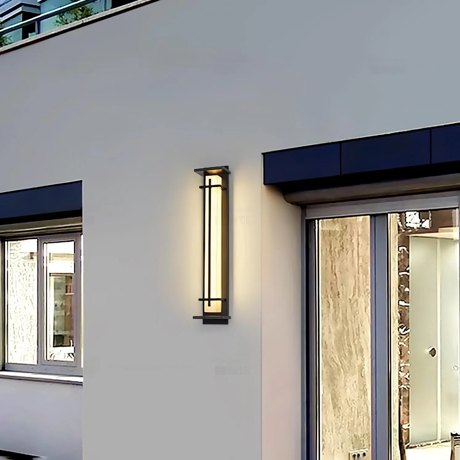 Ray Contemporary Stainless Steel Wall Light - Image 9