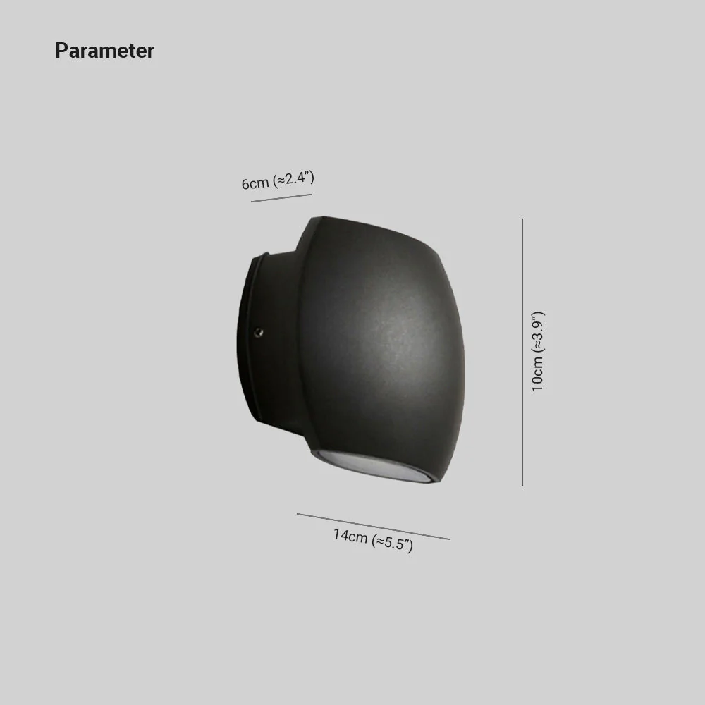 Ray Minimalist Outdoor Wall Lamp - Image 4