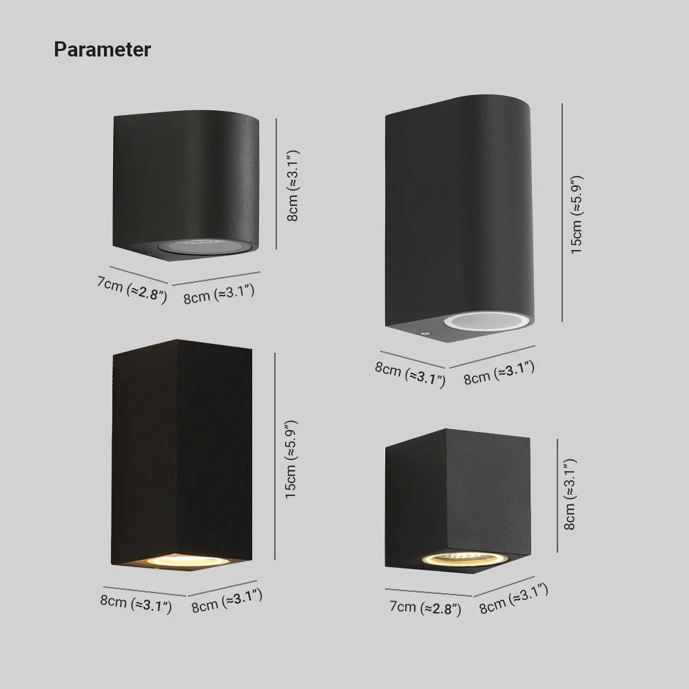 Ray Minimalist Square Outdoor Wall Lamp - Image 28