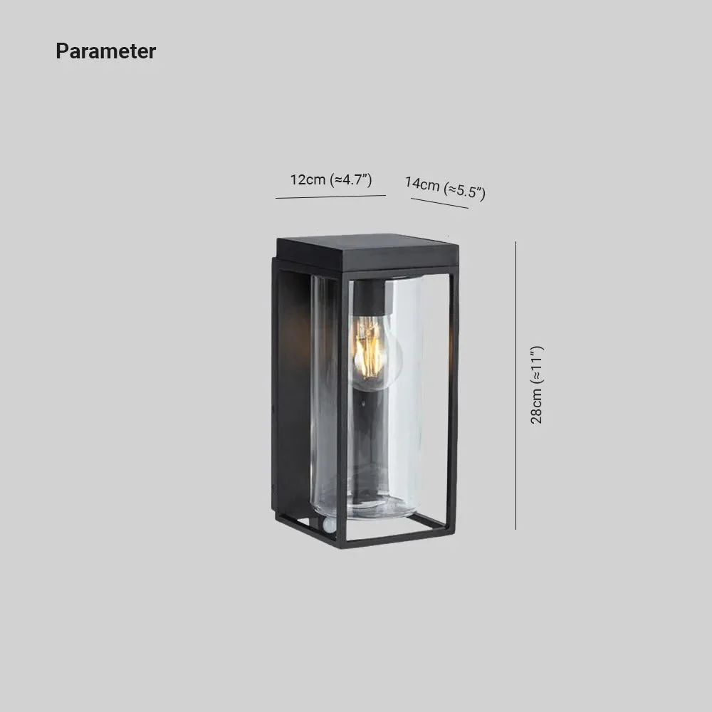 Ray Modern Glass Outdoor Wall Light - Image 4