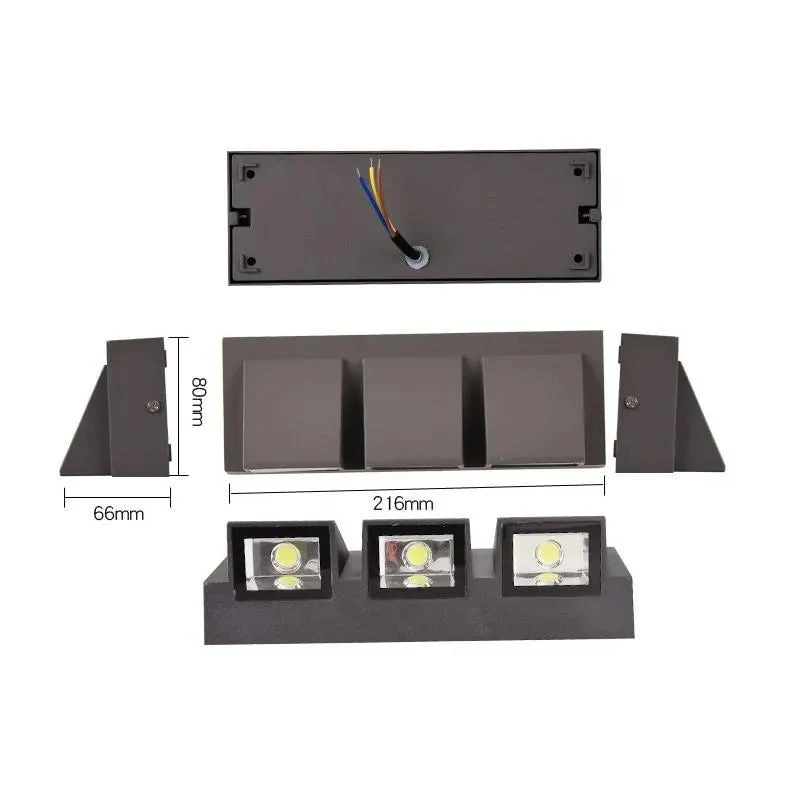 Ray Modern LED Outdoor Wall Lamp - Image 2