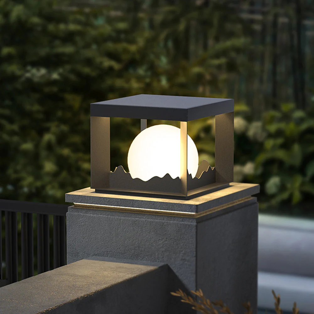 Ray Modern Outdoor Pillar Light - Image 10