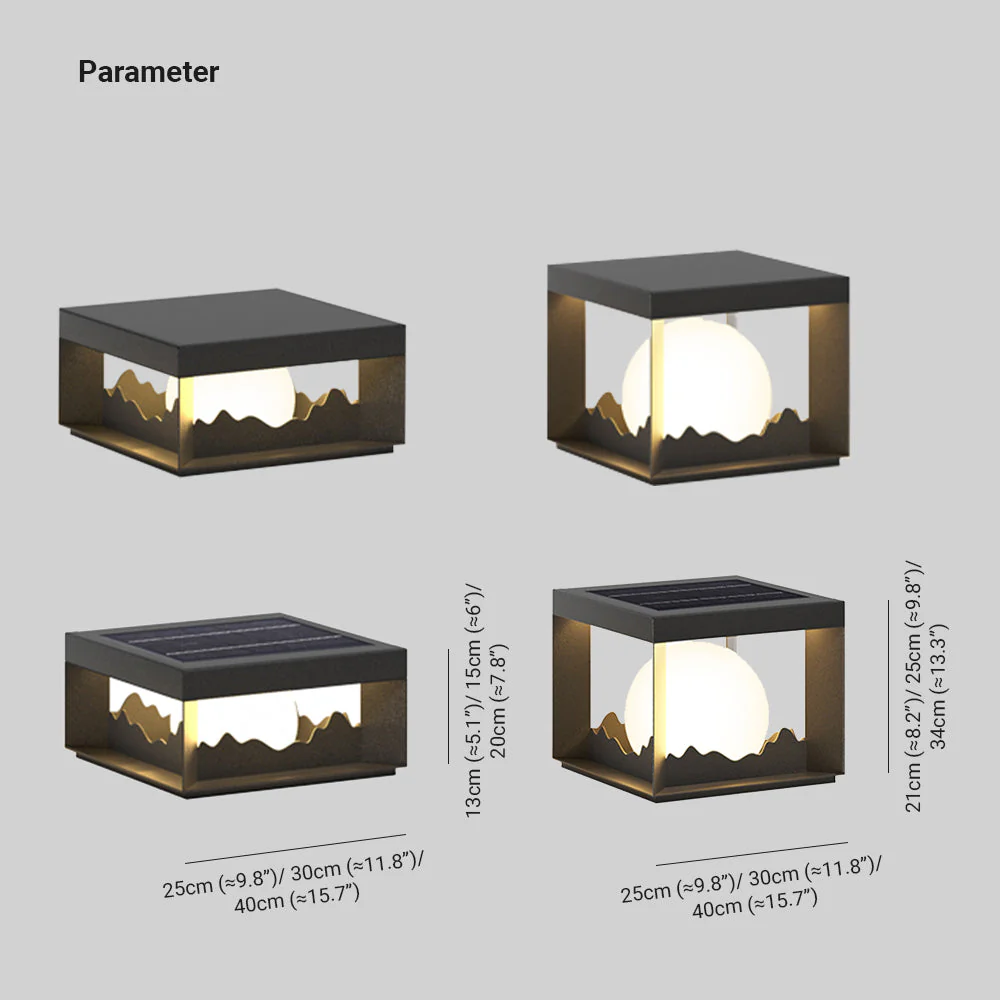 Ray Modern Outdoor Pillar Light - Image 8
