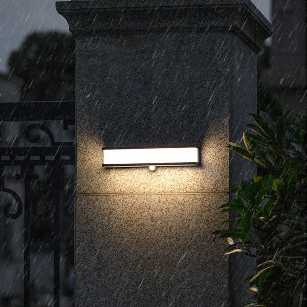 Ray Modern Minimalist Solar Outdoor Wall Lamp - Image 5