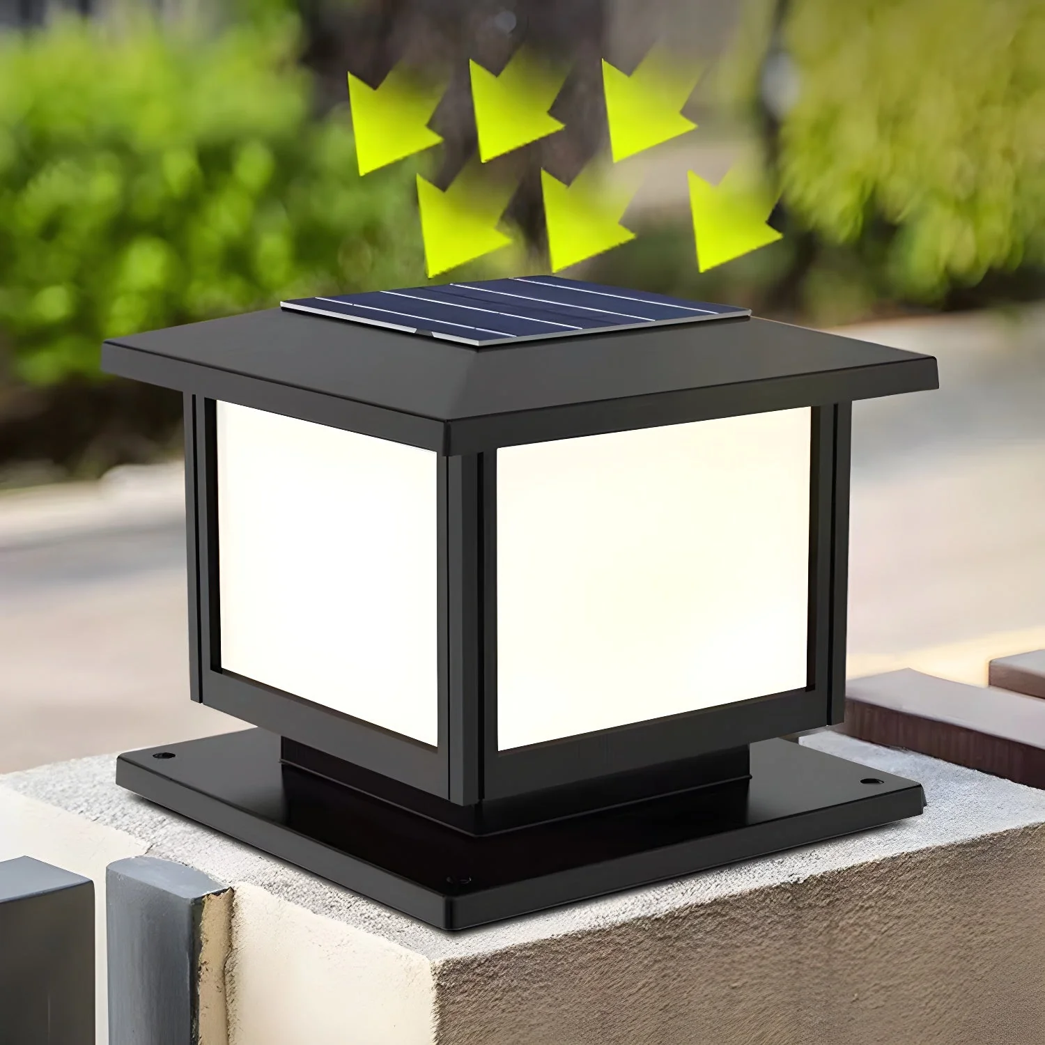 Ray Pavilion-style Square Solar Outdoor Light - Image 16
