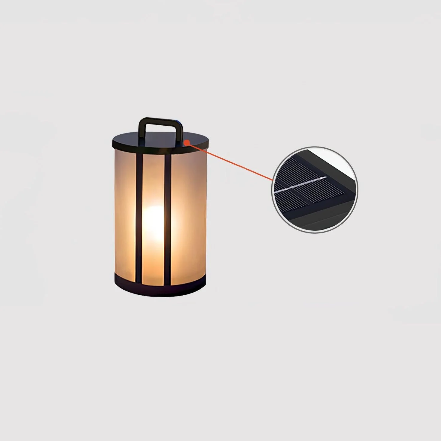 Ray Round Pillar Lantern Outdoor Light - Image 13