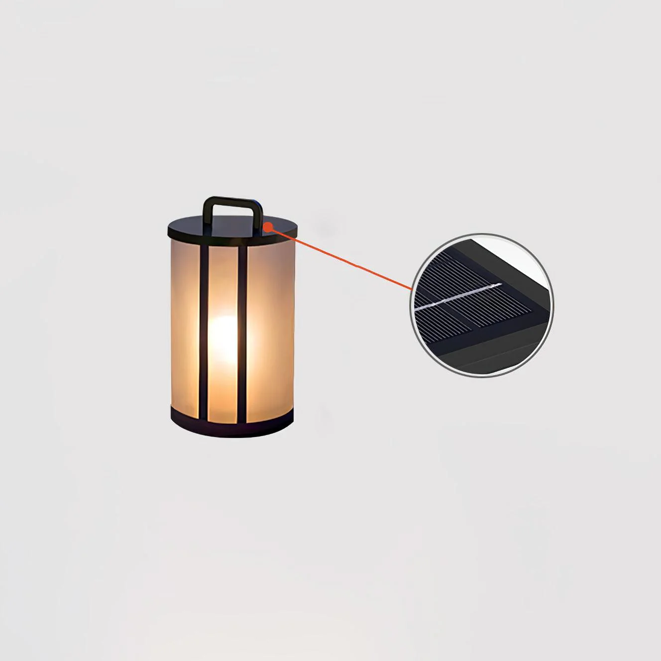 Ray Round Pillar Lantern Outdoor Light - Image 20