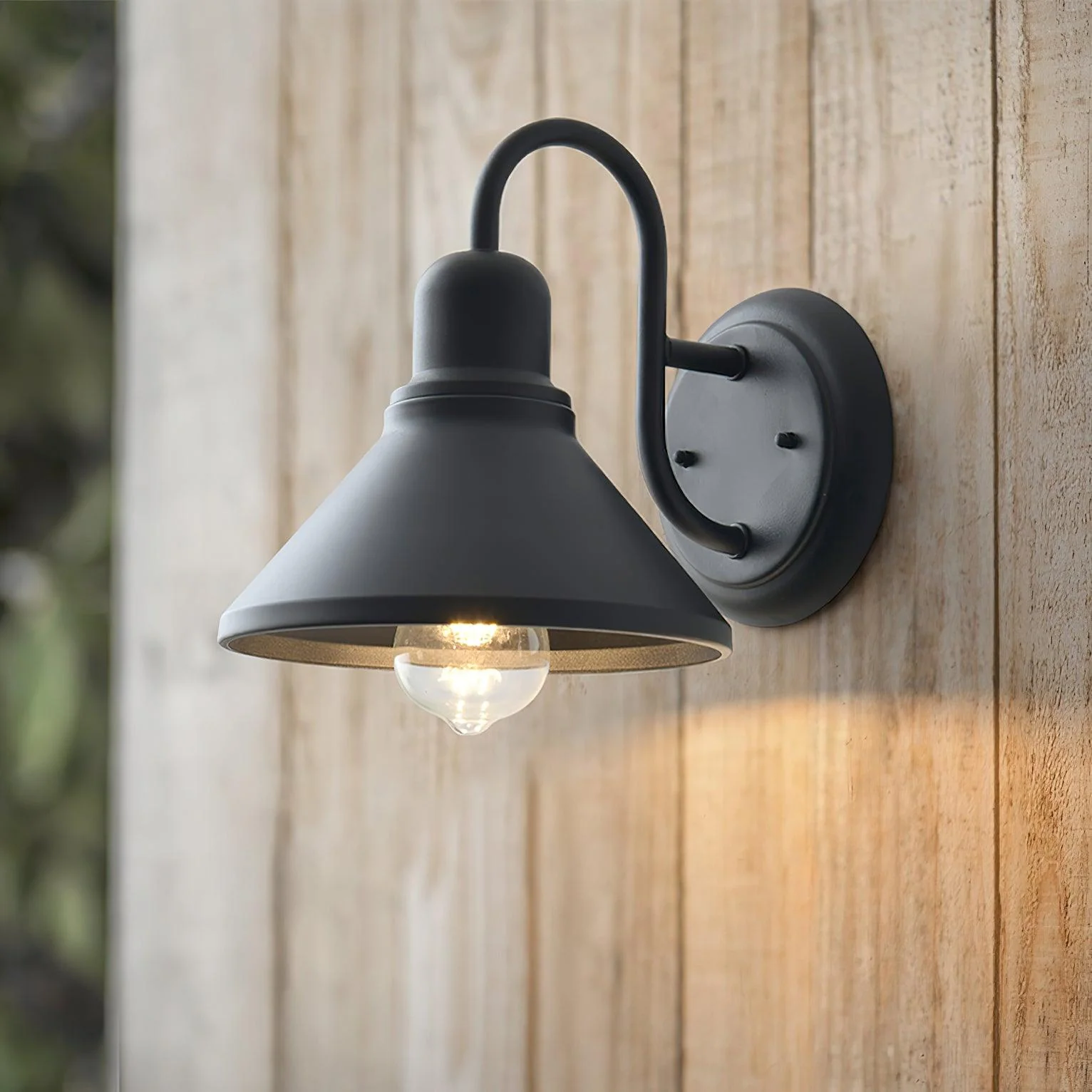Ray Vintage Cone-shaped Ourdoor Wall Lamp - Image 12