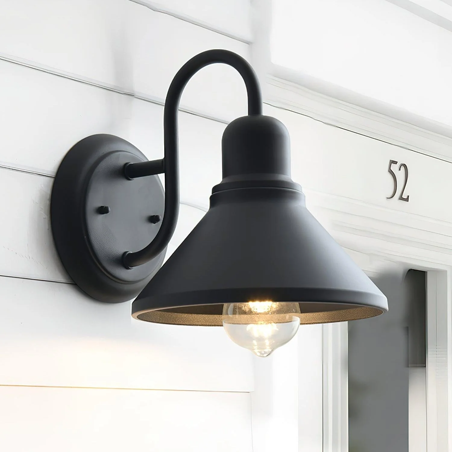 Ray Vintage Cone-shaped Ourdoor Wall Lamp - Image 14