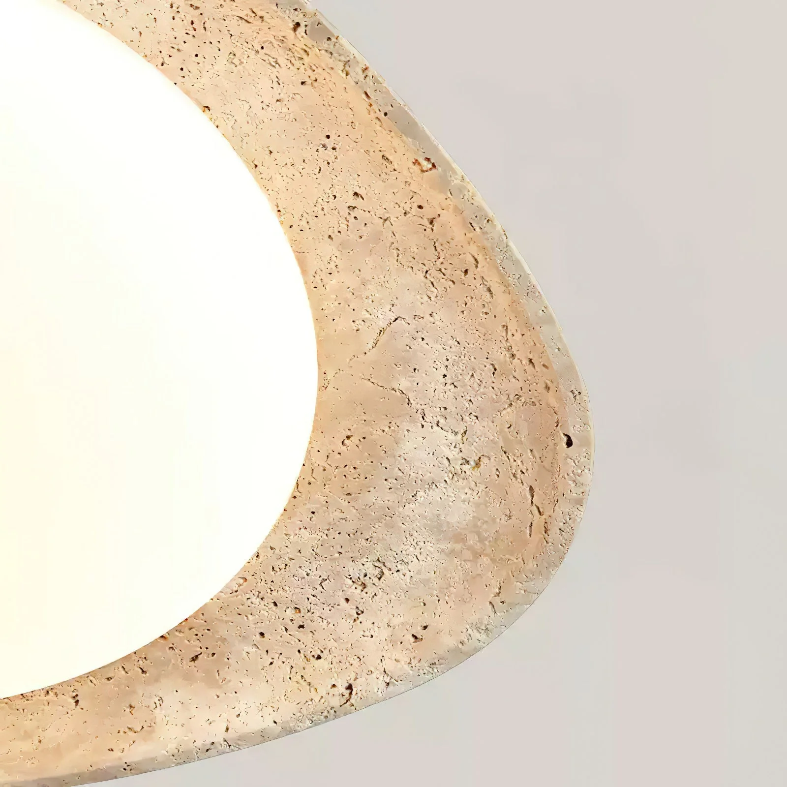 Rayna Wabi-Sabi Travertine Ceiling Light - Image 10