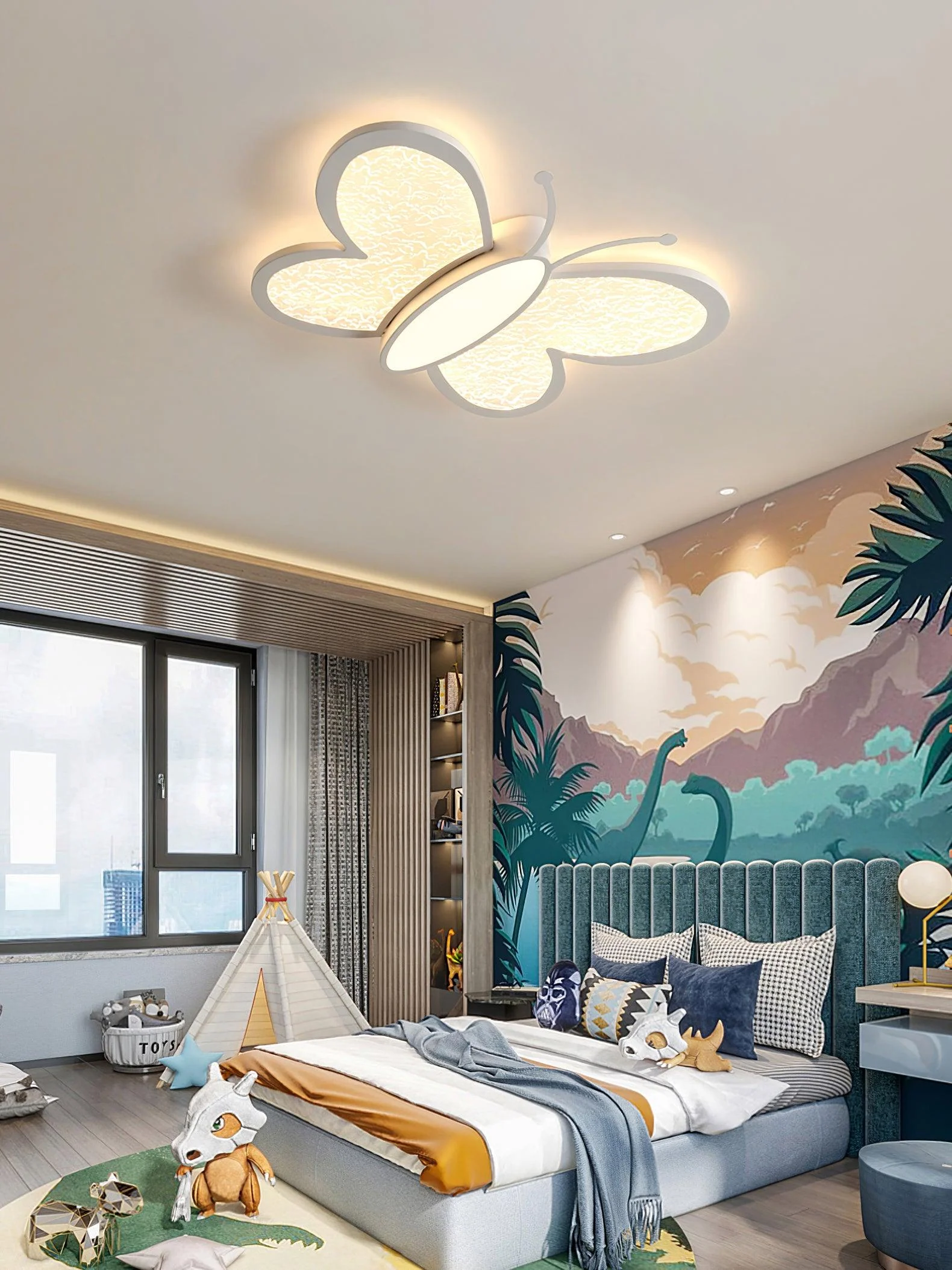 Rayo Nordic Art Butterfly Ceiling Lamp - Image 9