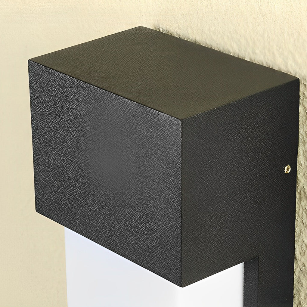 Rectangular Waterproof LED 10W Black Outdoor Wall Light - Image 5