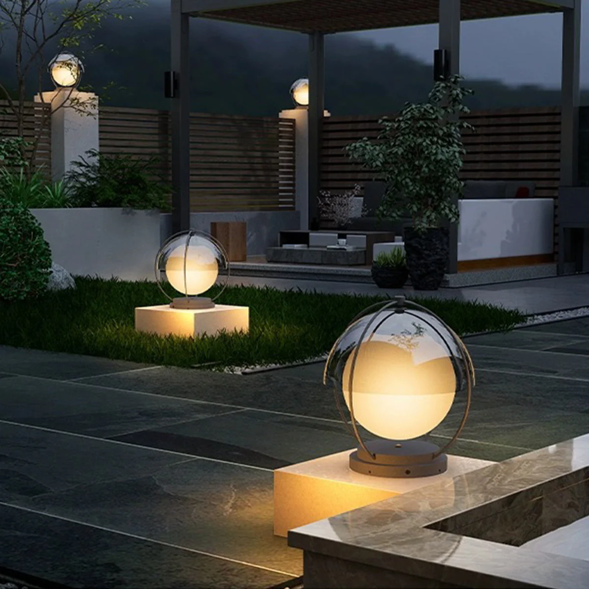 Redy Led Modern Minimalist Outdoor Pillar Lights - Image 14