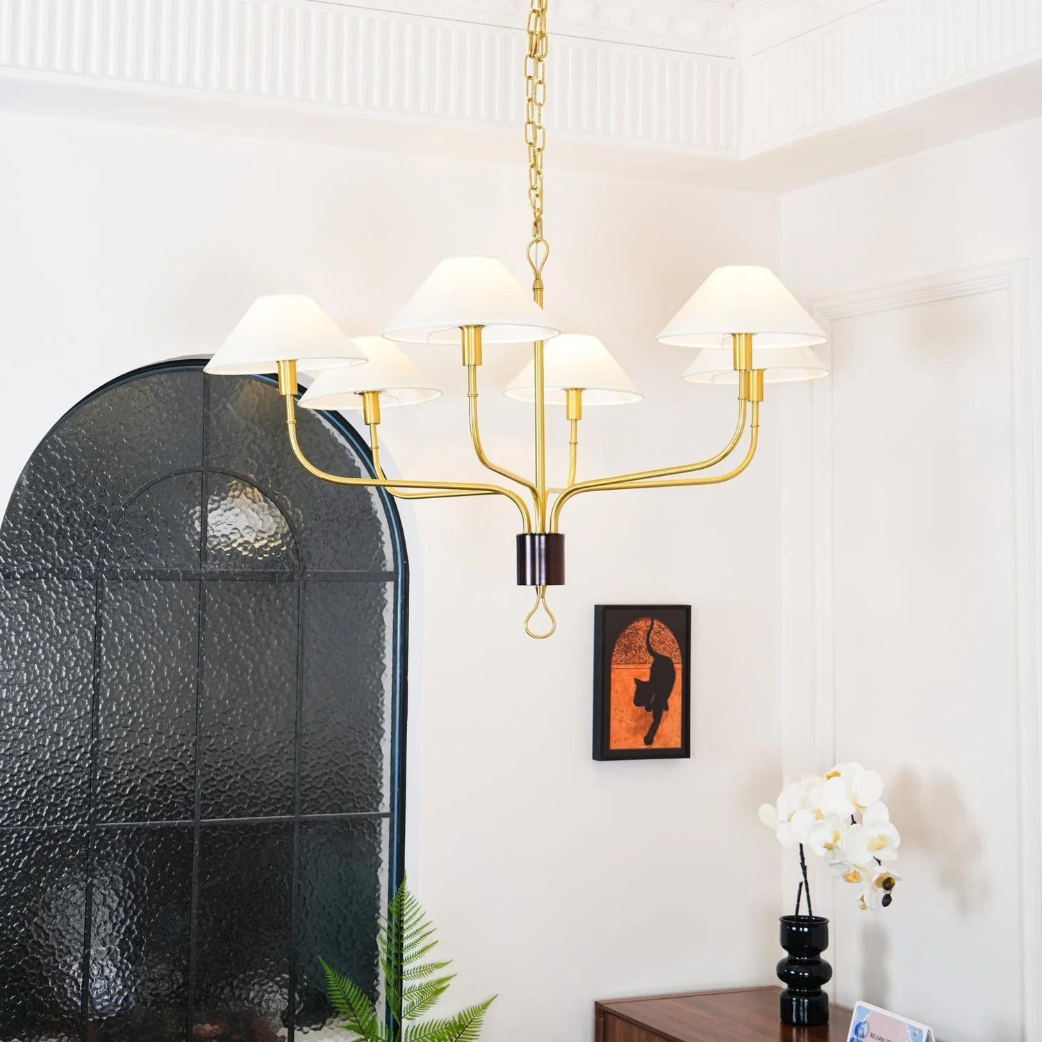 Regal Classic Brass Tail Chandelier - Image 15