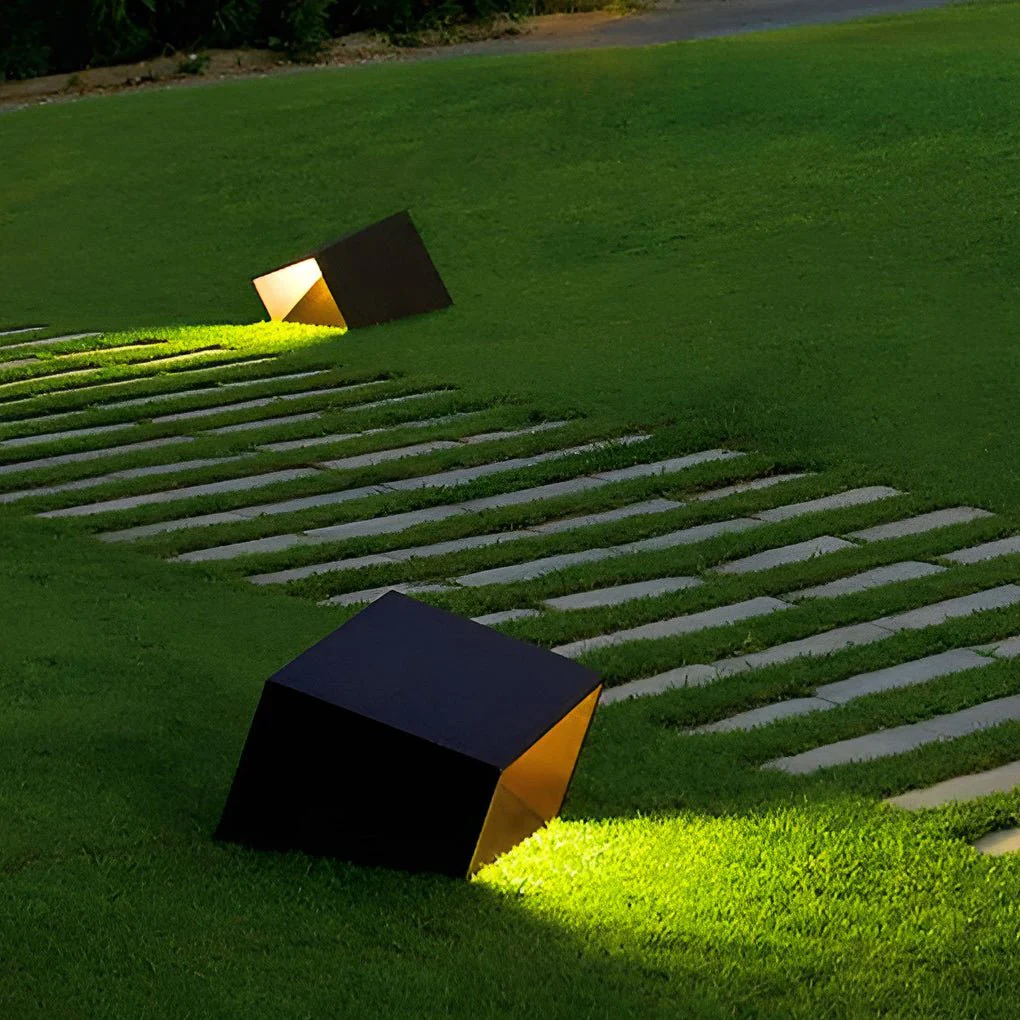 Reginald Unique Landscape Geometric Stainless Steel Outdoor Light