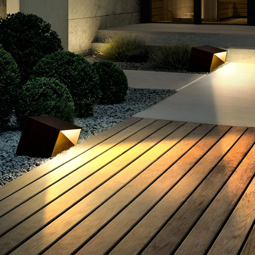 Reginald Unique Landscape Geometric Stainless Steel Outdoor Light - Image 4