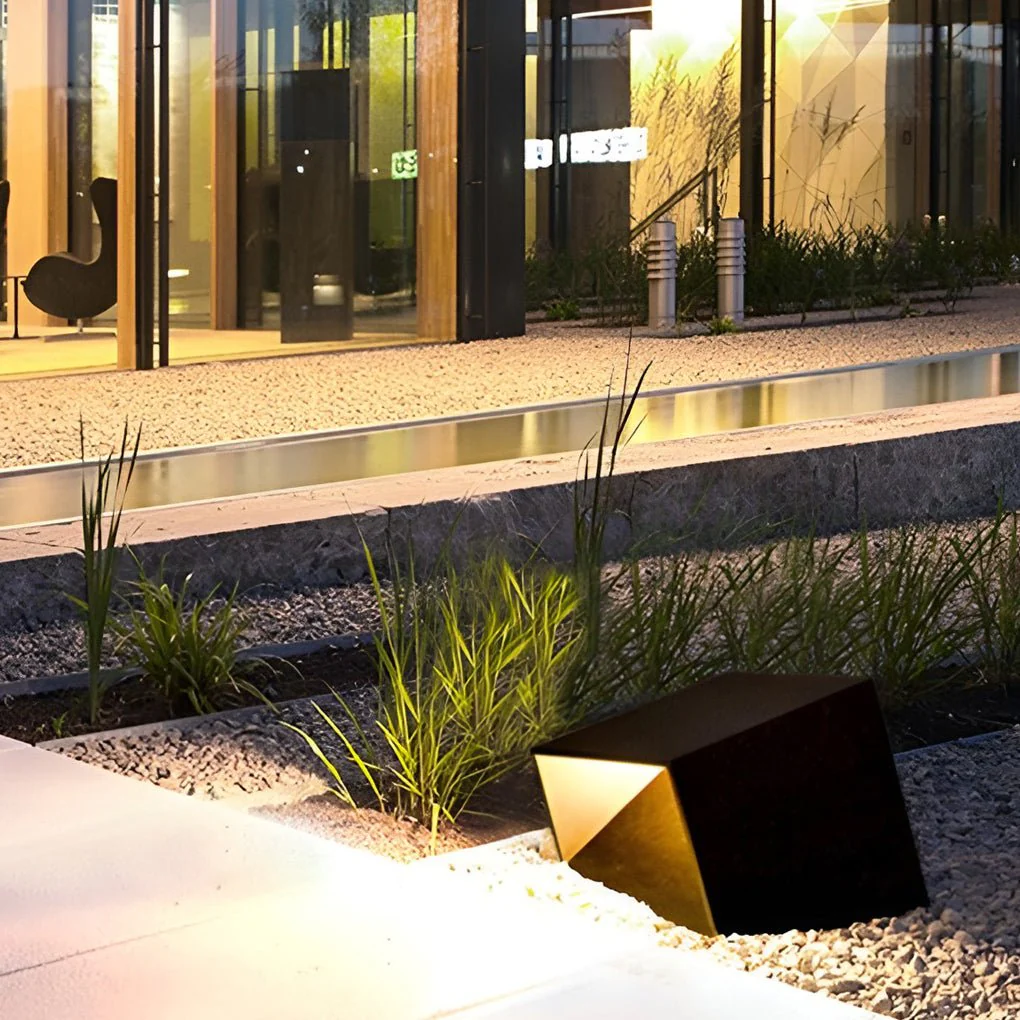 Reginald Unique Landscape Geometric Stainless Steel Outdoor Light - Image 6