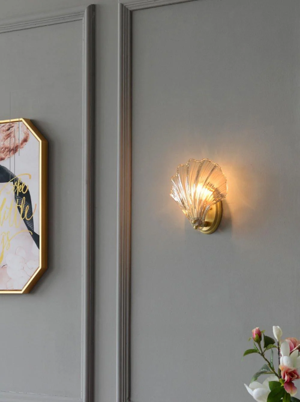 Respected Premium Elegance Brass Glass Wall Light - Image 13