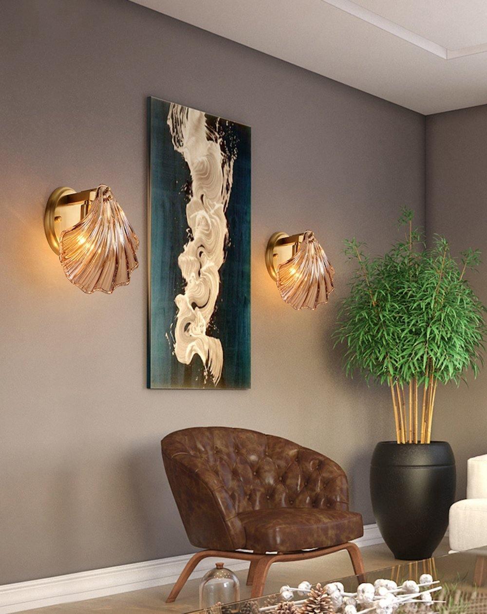 Respected Premium Elegance Brass Glass Wall Light - Image 14