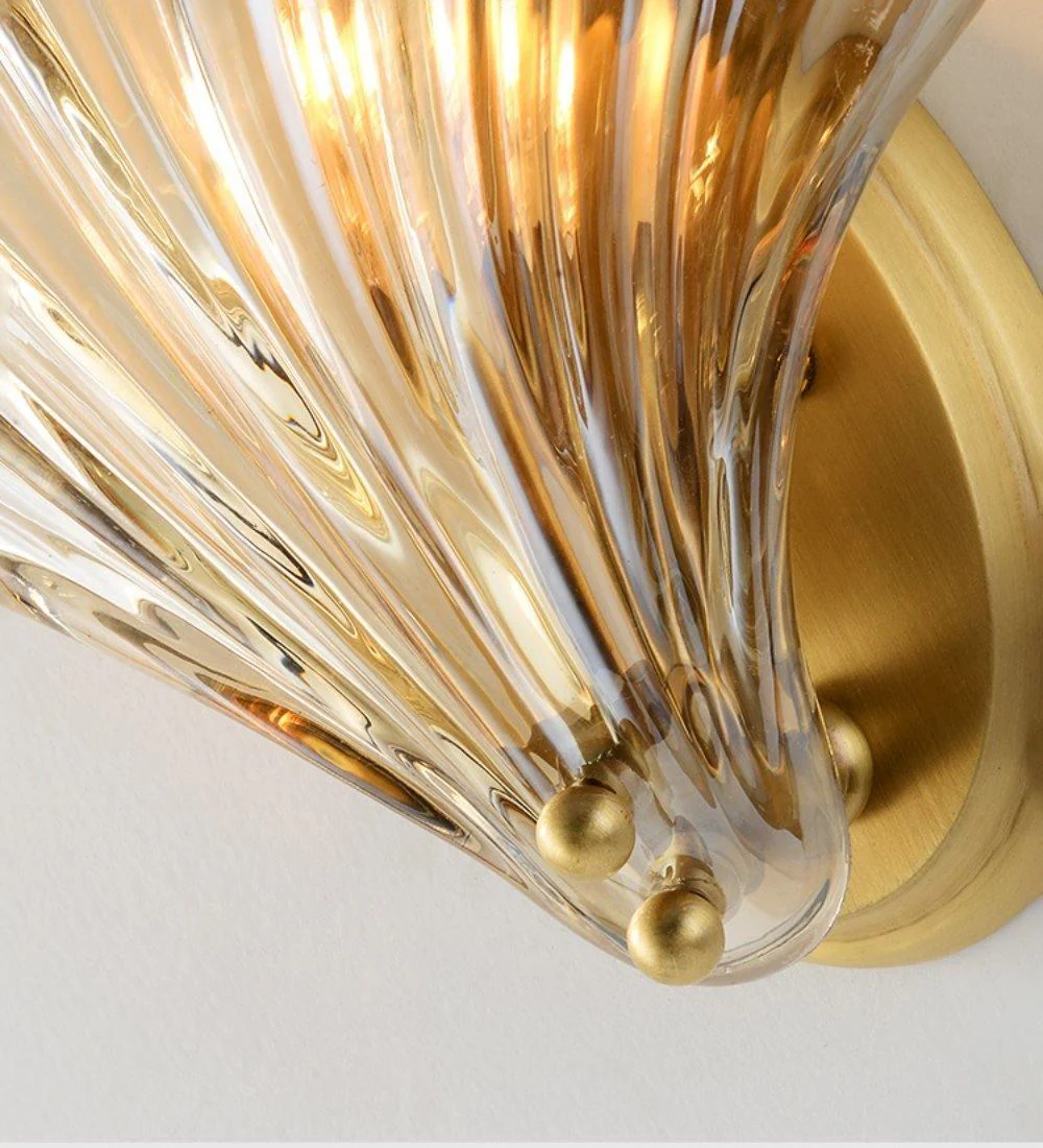 Respected Premium Elegance Brass Glass Wall Light - Image 43